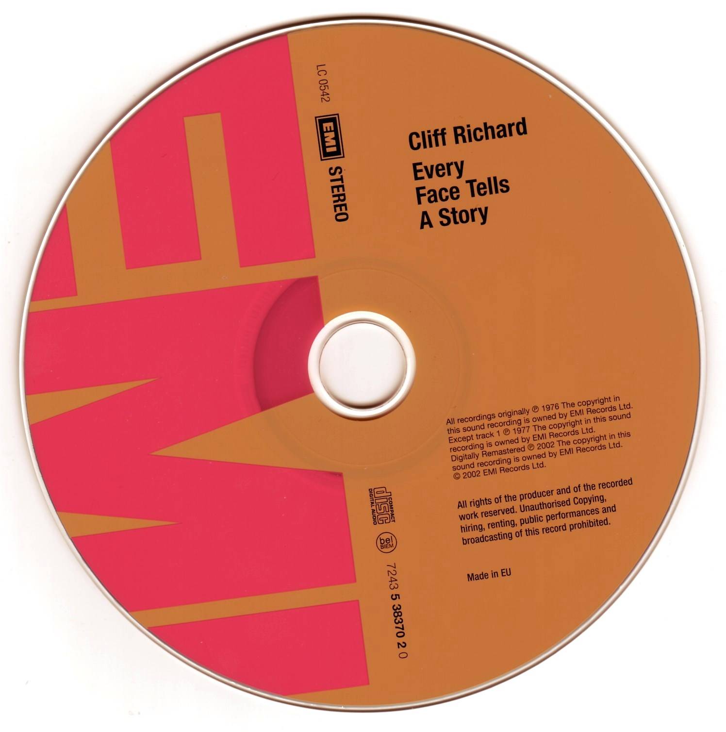 Cliff Richard Every Face Tells A Story : CD